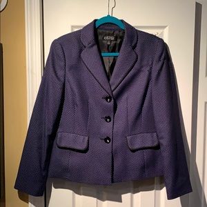 Jasper Purple & Black Check Blazer Size 8